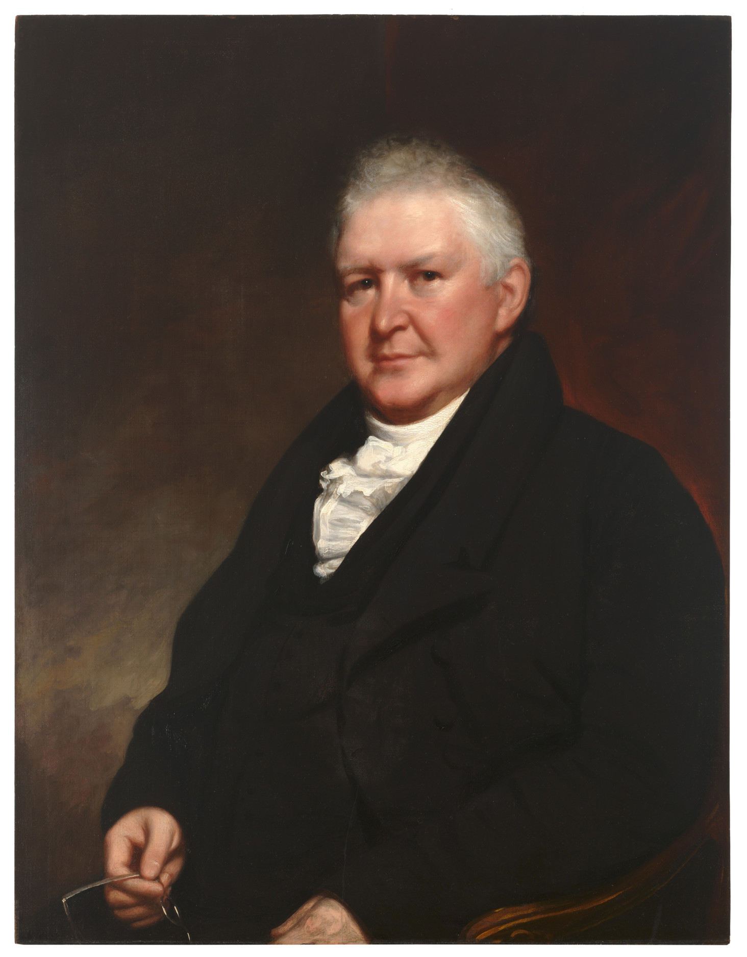 Waldo & Jewett (American ; 1783-1874), Portrait of Edward Dorr Griffin (1770-1837), Third President of Williams College 1821-36, Professor 1808-22, ca. 1821. Oil on panel, 32 11/16 x 25 1/2 in. Museum purchase, with funds provided by an anonymous donor. (86.25.1)