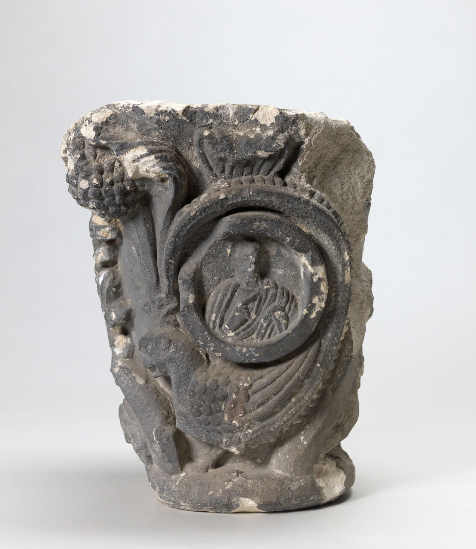 Romanesque Capital. French, 12th century. Limestone. Gift of James J. Rorimer, 49.5