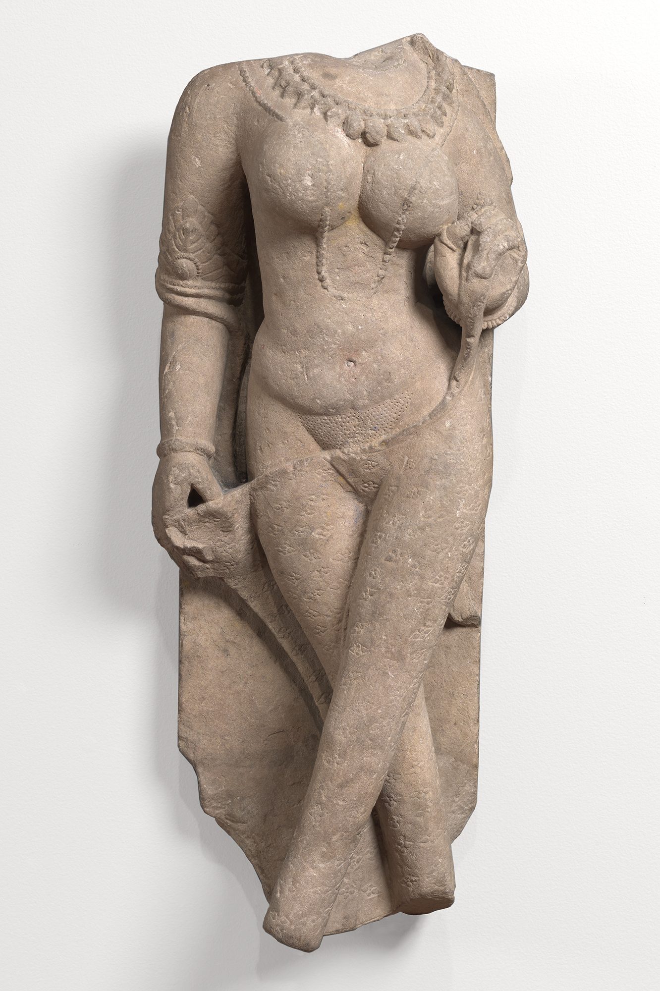 Apsara (Celestial nymph), Northern or Central Indian, 10th century. Sandstone. Museum purchase, with funds provided by John T. Winkhaus, Jr., Class of 1935, 69.45