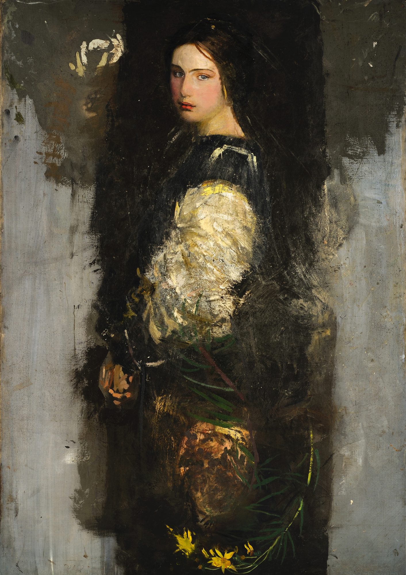 Abbott Handerson Thayer (American, 1849–1921) Study of Alma Wollerman (Mrs. Gerald Thayer)