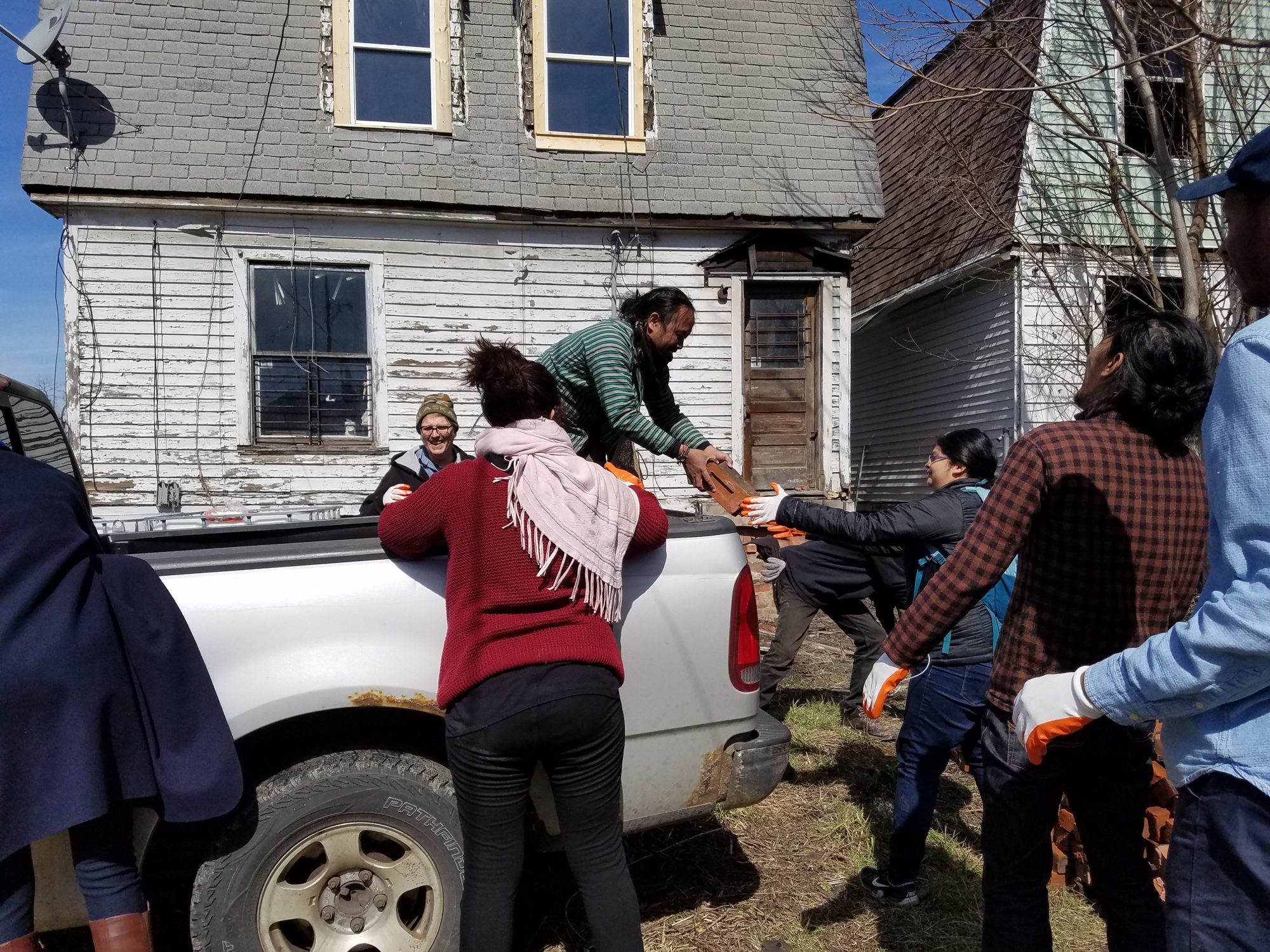 group working in detroit