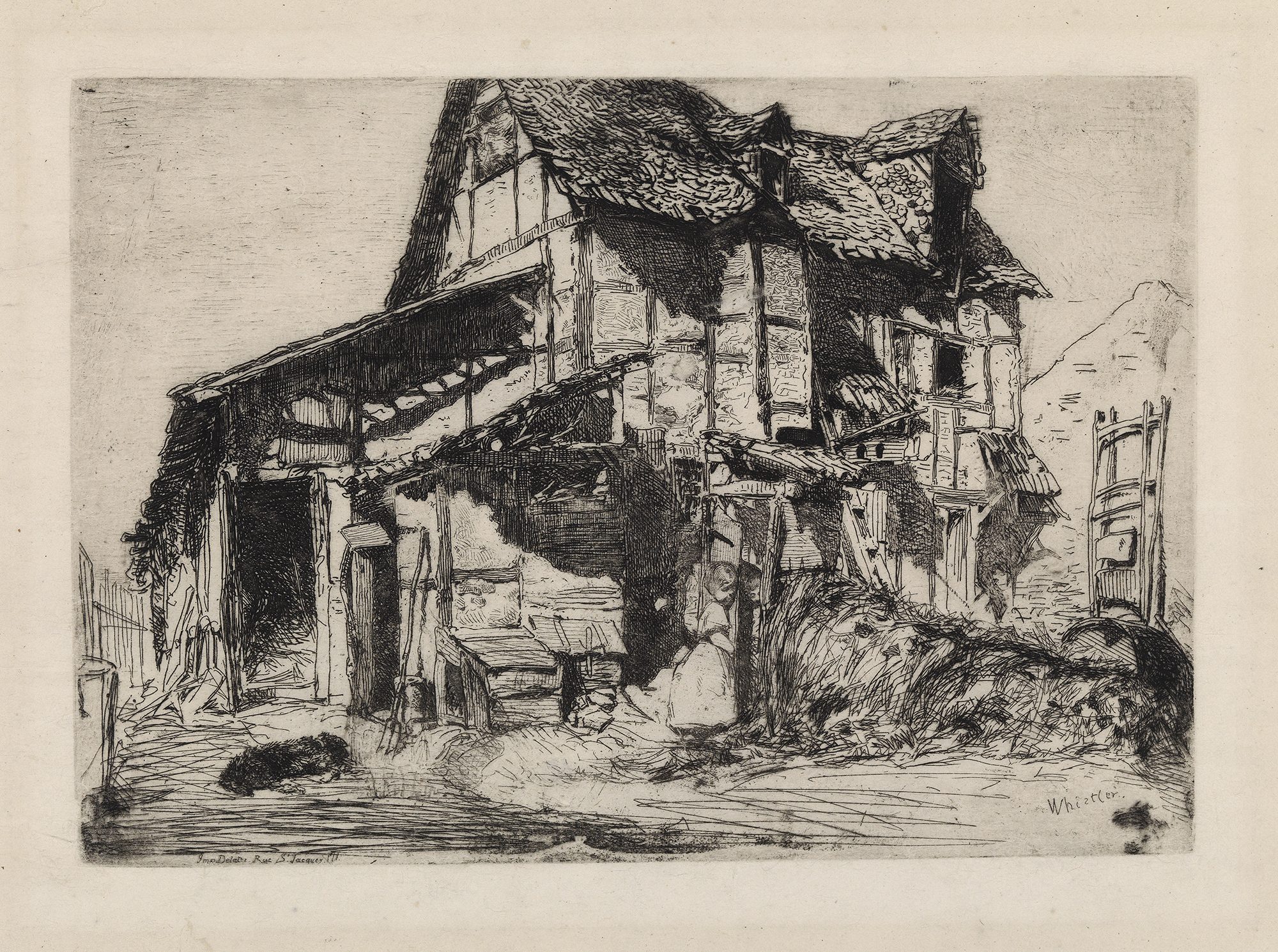 James Abbott McNeill Whistler, Unsafe Tenement (From James Abbott McNeill Whistler, Unsafe Tenement (From