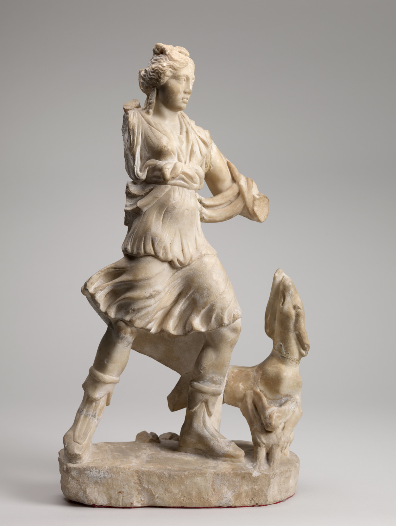 Roman, Artemis, 150-199 AD. Marble, 1 x 10 5/8 x 6 1/8 in. Gift of the son and daughters of Charles Bolles Bolles-Rogers, Class of 1907: Frederick Van D. Rogers, Mary Rogers Savage, and Nancy Rogers Pierson, 76.37.28. Roman, Artemis, 150-199 AD. Marble, 1 x 10 5/8 x 6 1/8 in. Gift of the son and daughters of Charles Bolles Bolles-Rogers, Class of 1907: Frederick Van D. Rogers, Mary Rogers Savage, and Nancy Rogers Pierson, 76.37.28.