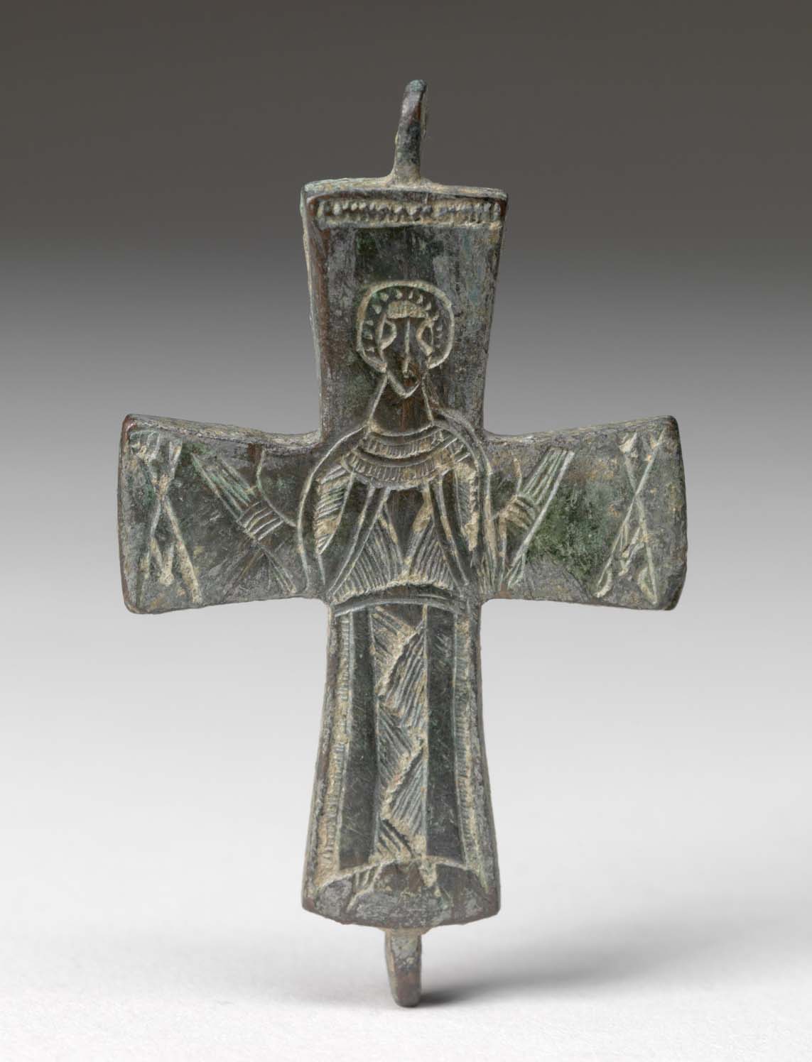 Byzantine. Cross, 6th century. Bronze, 3 x 1 7/8 in., 3/16 in. Gift of John Davis Hatch V, 84.32.3
