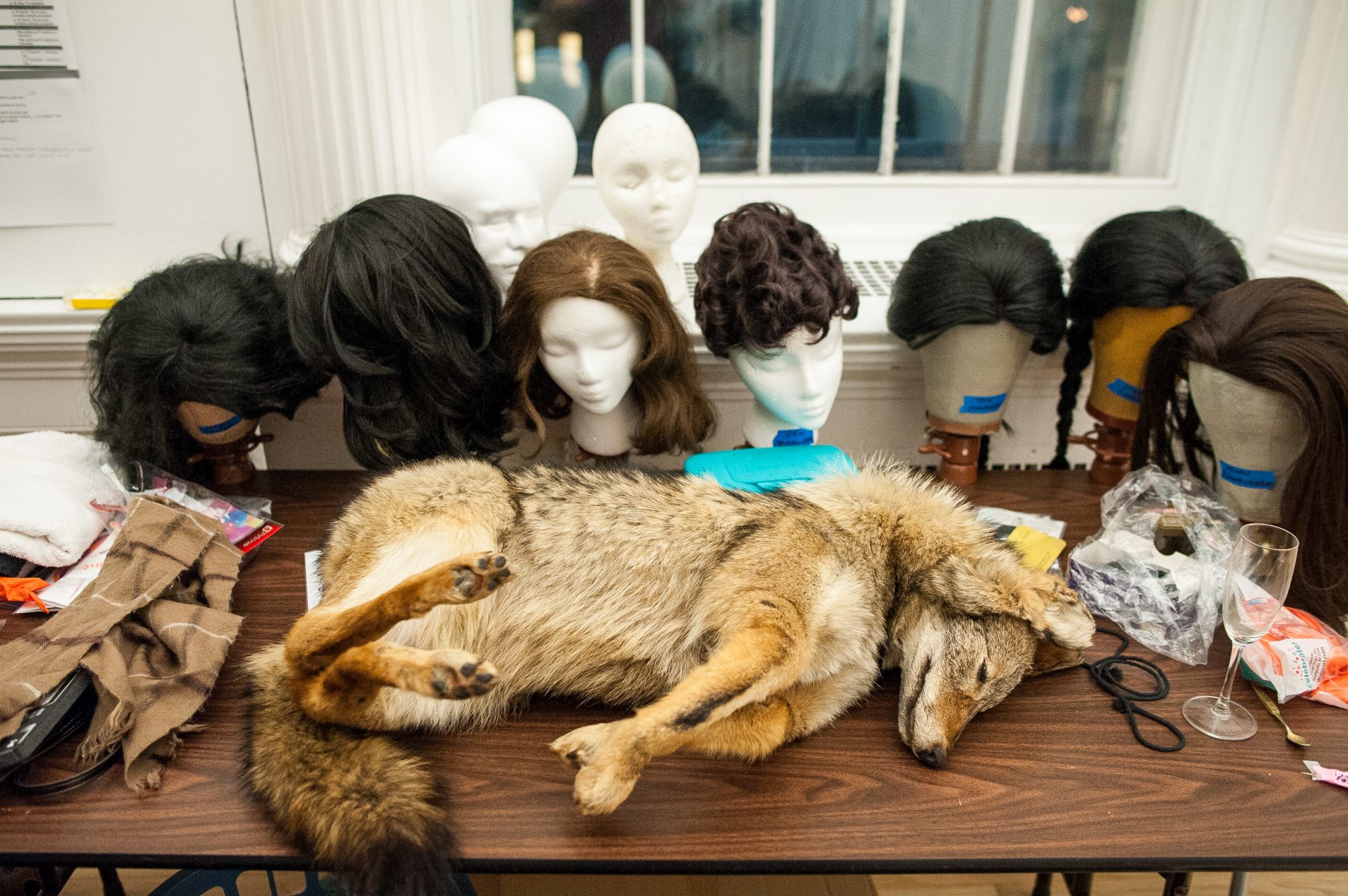 People's History of Performance Art, WCMA 2017, directed by David Levine, Design and costumes by Marsha Ginsberg, Photo by Brad Wakoff