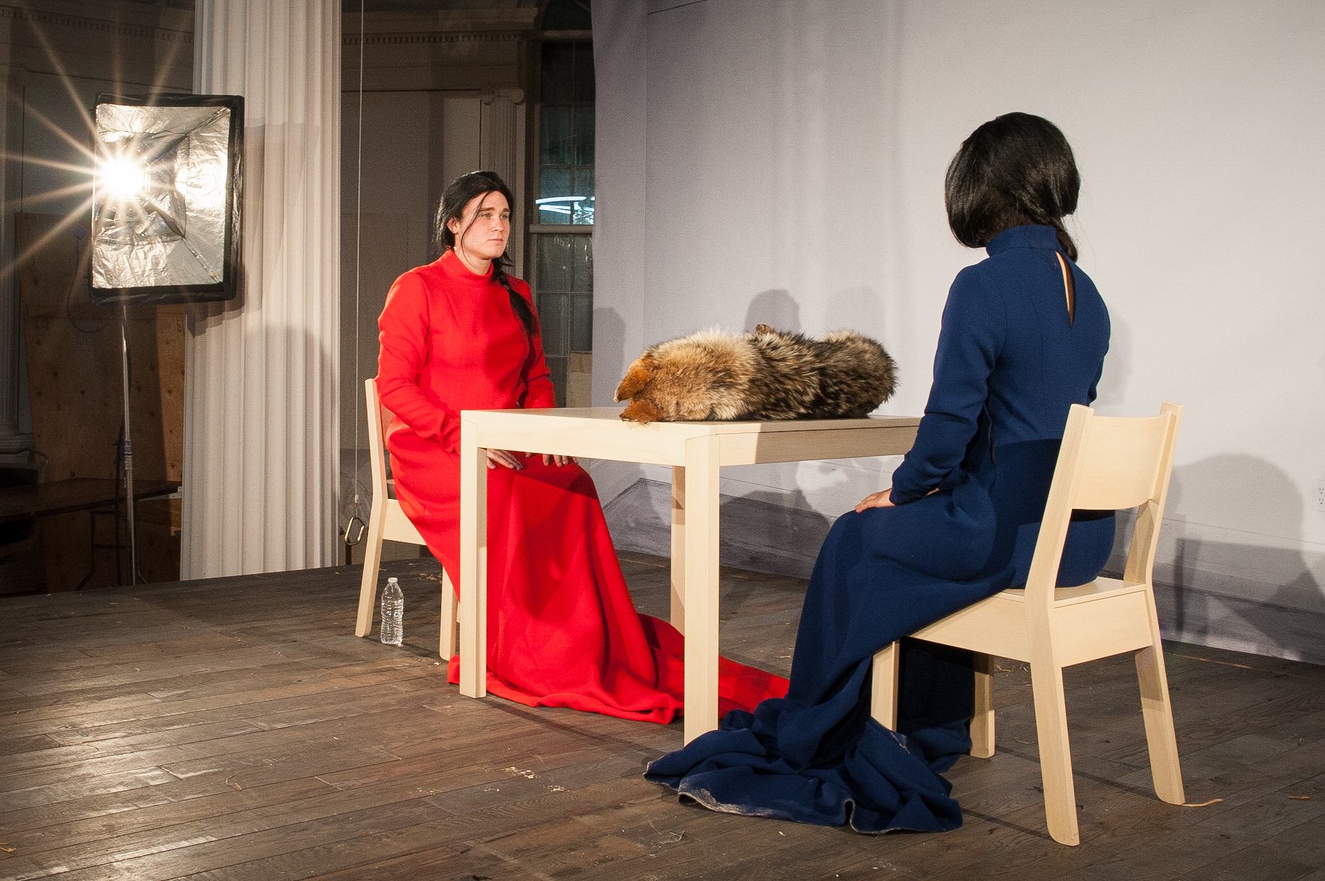 People's History of Performance Art, WCMA 2017, directed by David Levine, Design and costumes by Marsha Ginsberg, Photo by Brad Wakoff