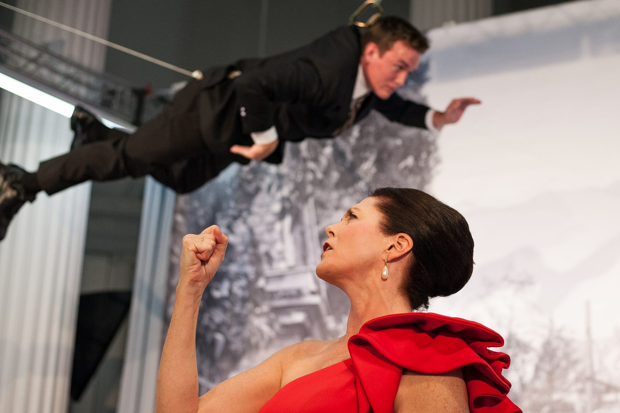 People's History of Performance Art, WCMA 2017, directed by David Levine, Design and costumes by Marsha Ginsberg, Photo by Brad Wakoff