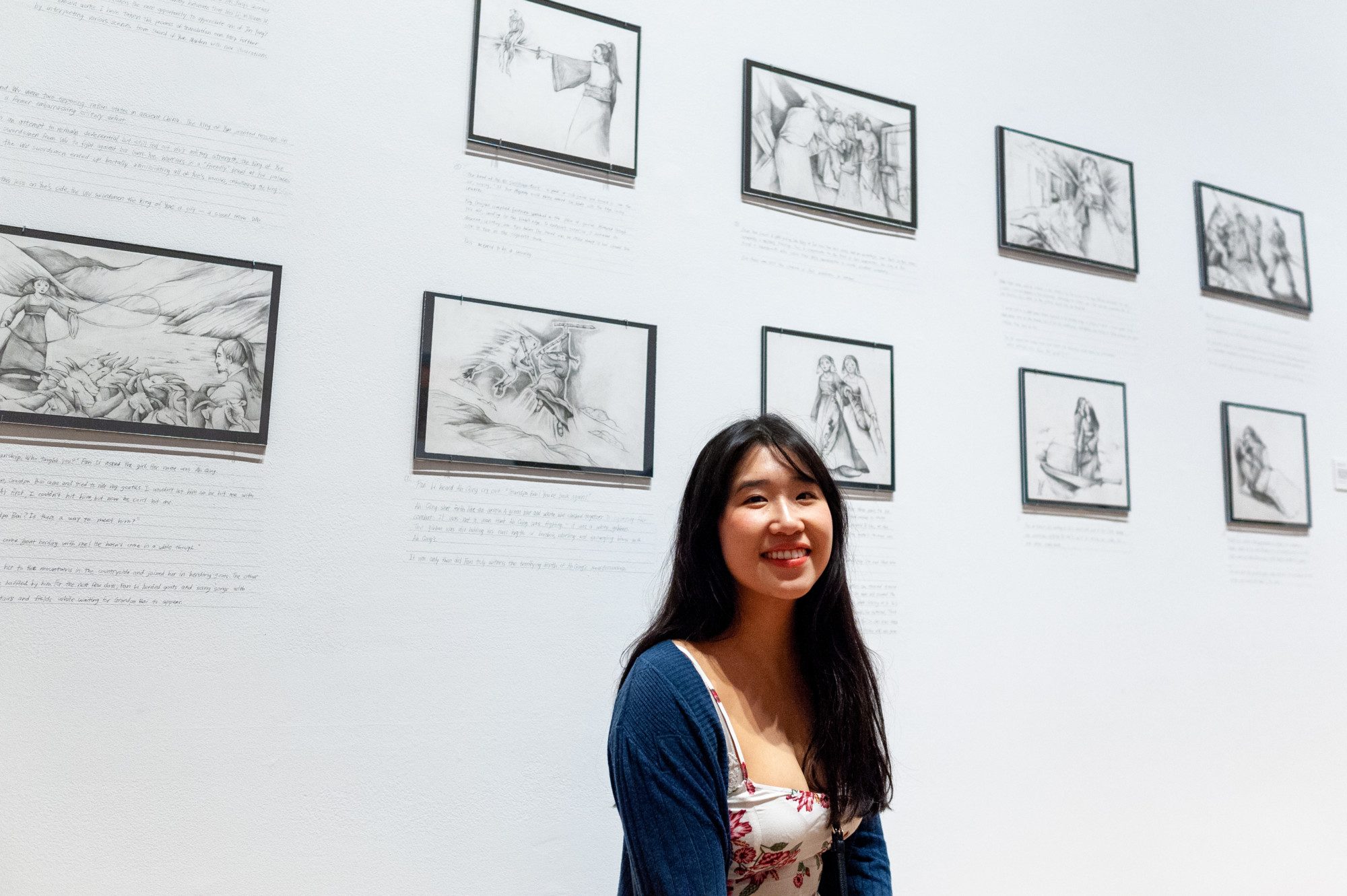 Installation view of It’s Not Nothing: Senior Studio Art Exhibition reception May 11, 2018.