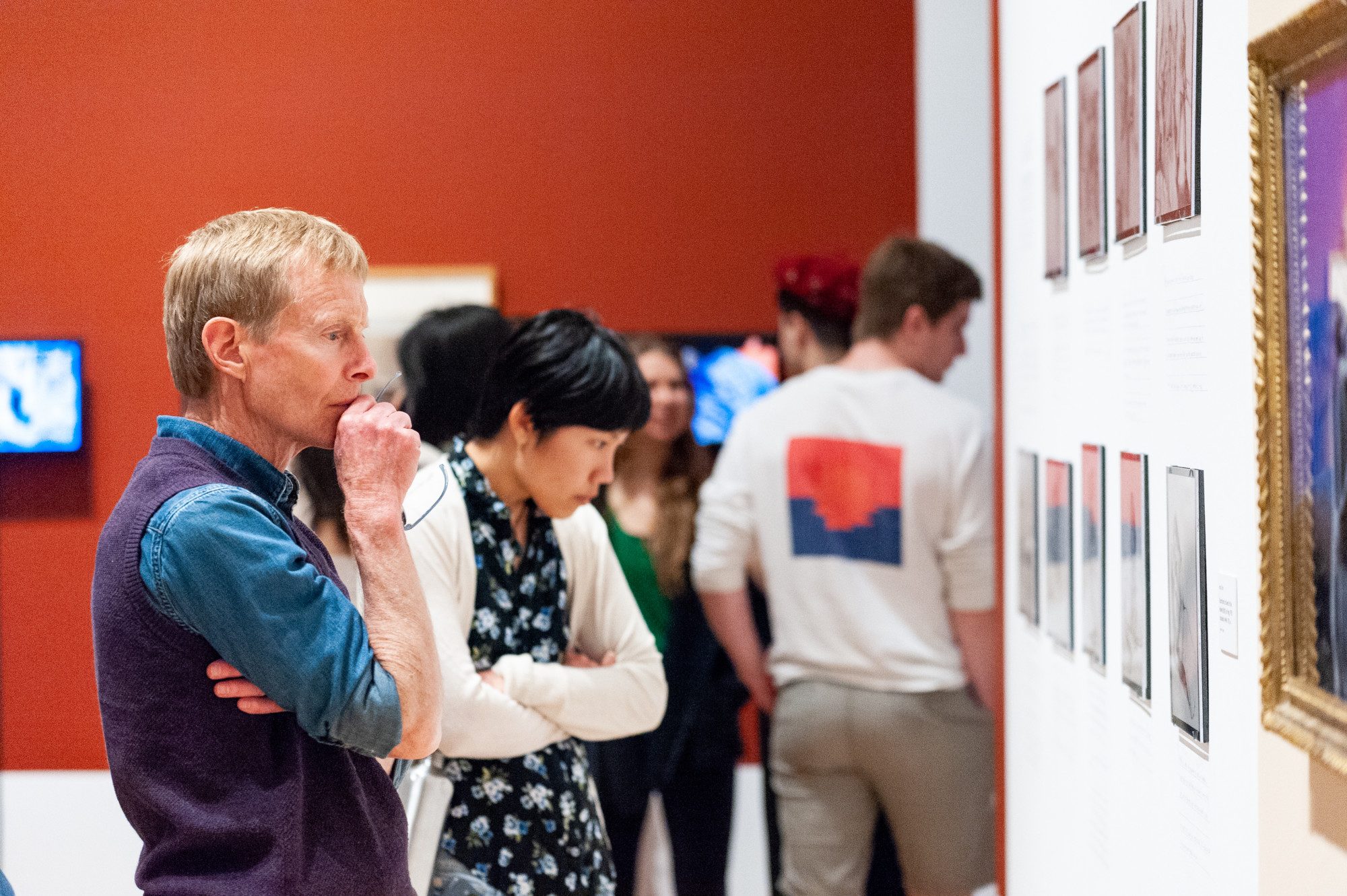 Installation view of It’s Not Nothing: Senior Studio Art Exhibition reception May 11, 2018.
