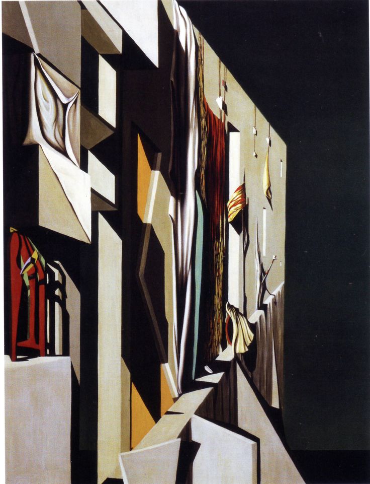 Kay Sage (American, 1898-1963), Three Thousand Miles to the Point of Beginning, 1947. Oil on canvas. 36 × 28 in. Private Collection. TL.2018.2