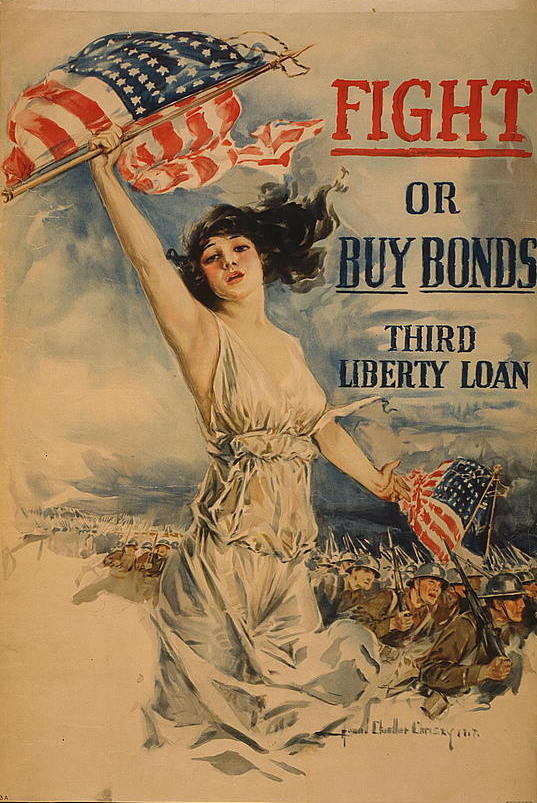 Howard Chandler Christy (American, 1873-1952) Fight or Buy Bonds Third Liberty Loan, 1917 Chromolithograph on paper Anonymous gift 39.1.74