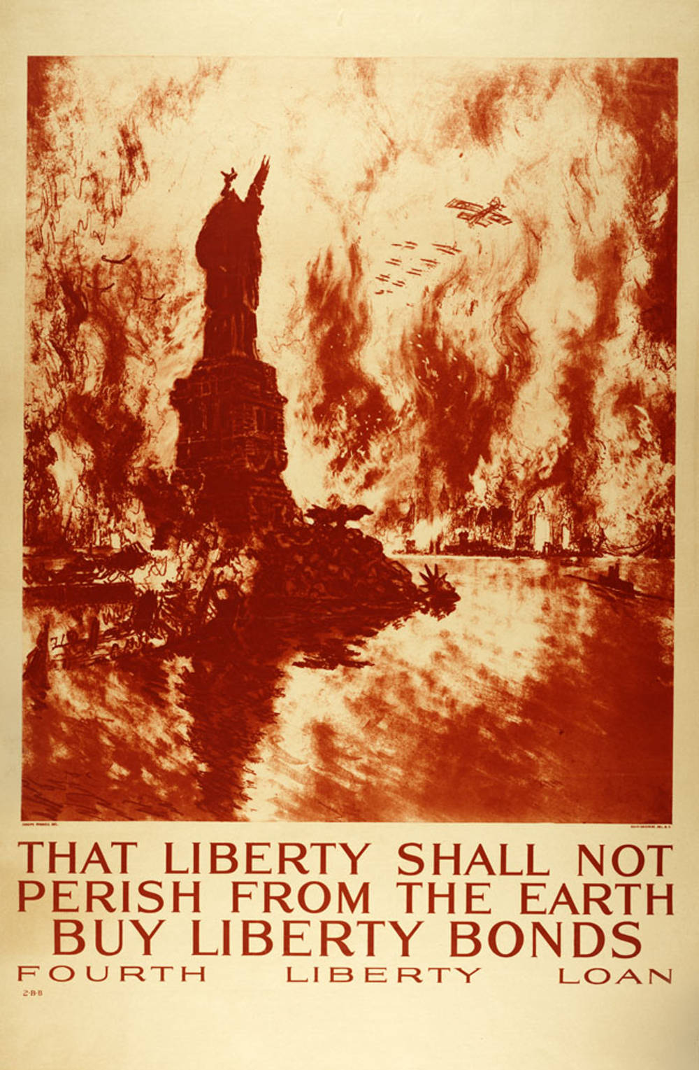 Joseph Penell (American, c. 1860 – 1926) That Liberty Shall Not Perish from the Earth, 1918 Chromolithograph on paper Anonymous gift 39.1.208